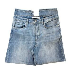 Ella Moss Jeans High Waist Straight Size 10 Light Wash Blue Denim Jeans